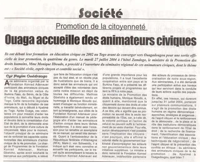 Artikel 29 Juli 2004