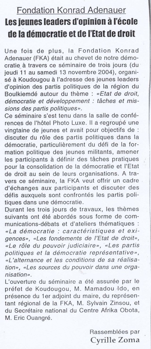 Artikel 19 November 2004