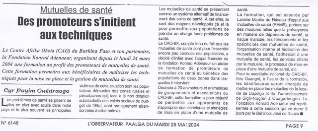 Artikel 25 Mai 2004