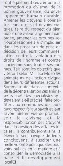Artikle Le Quotidien 12.08.2005