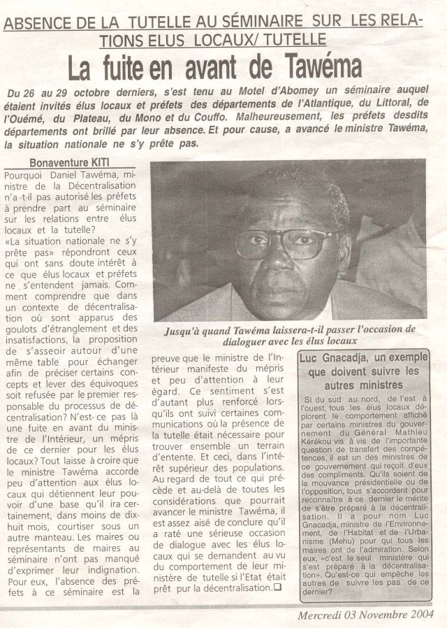 Artikel 3 November 2004