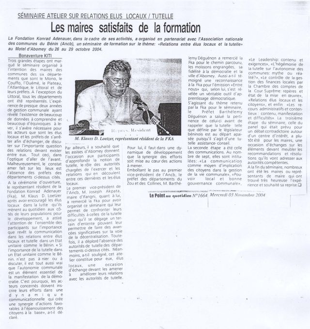 Artikel 3 November 2004